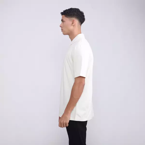 LARUSSO Archer Half Zip Polo Shirt -  Vaporous Grey