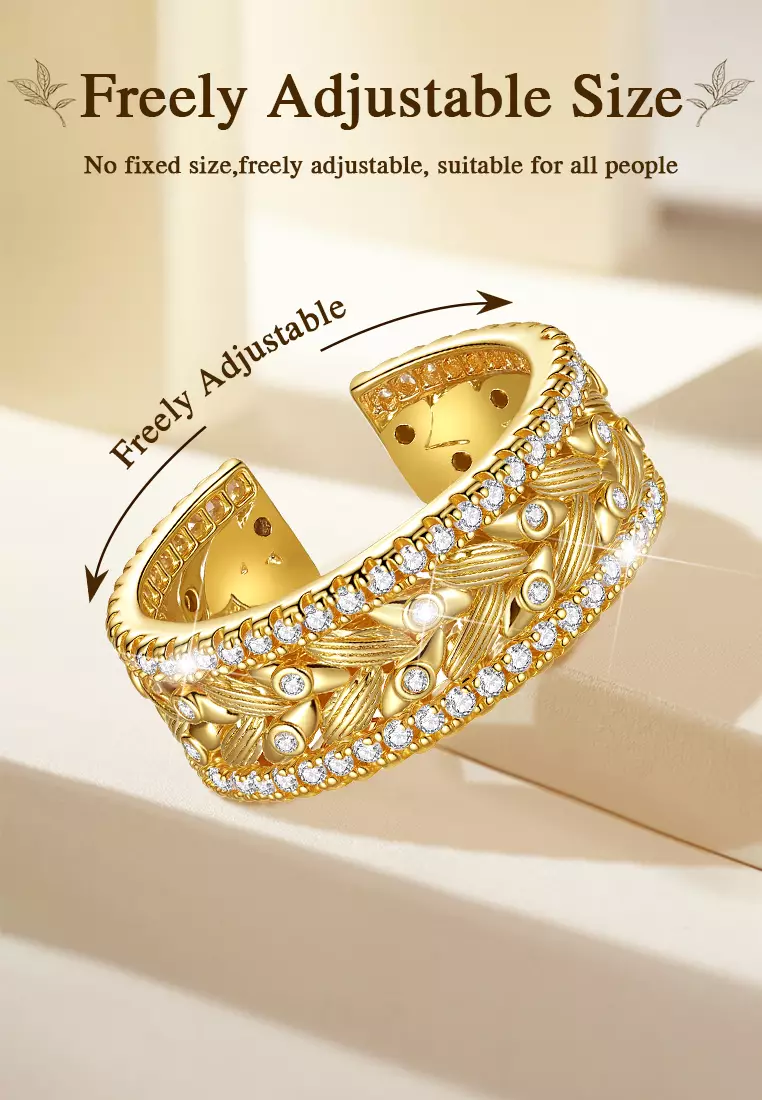 Cincin Wanita Original Korea Aksesoris Cewek Aksesoris Adjustable Tunangan Jewellery Anti karat Rings Cewek