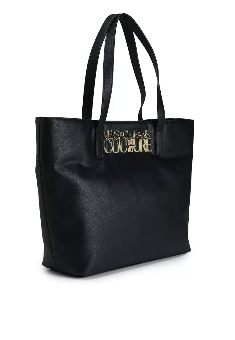 VERSACE JEANS COUTURE Logo Lock Tote Bag (tr) 2025 | Buy