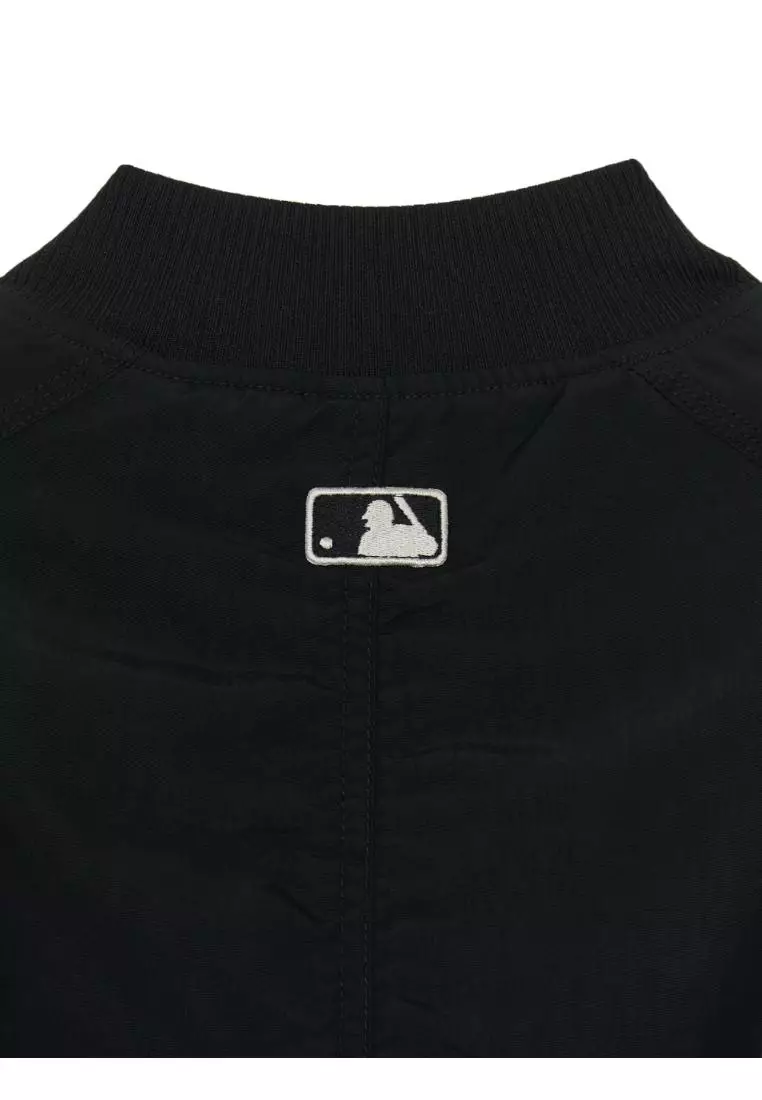 WOMEN'S BASIC NYLON CROP JACKET NEW YORK YANKEES