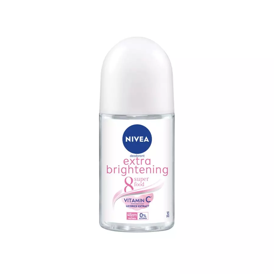 NIVEA Extra Whitening Roll On 25ml (PAKET ISI 3)