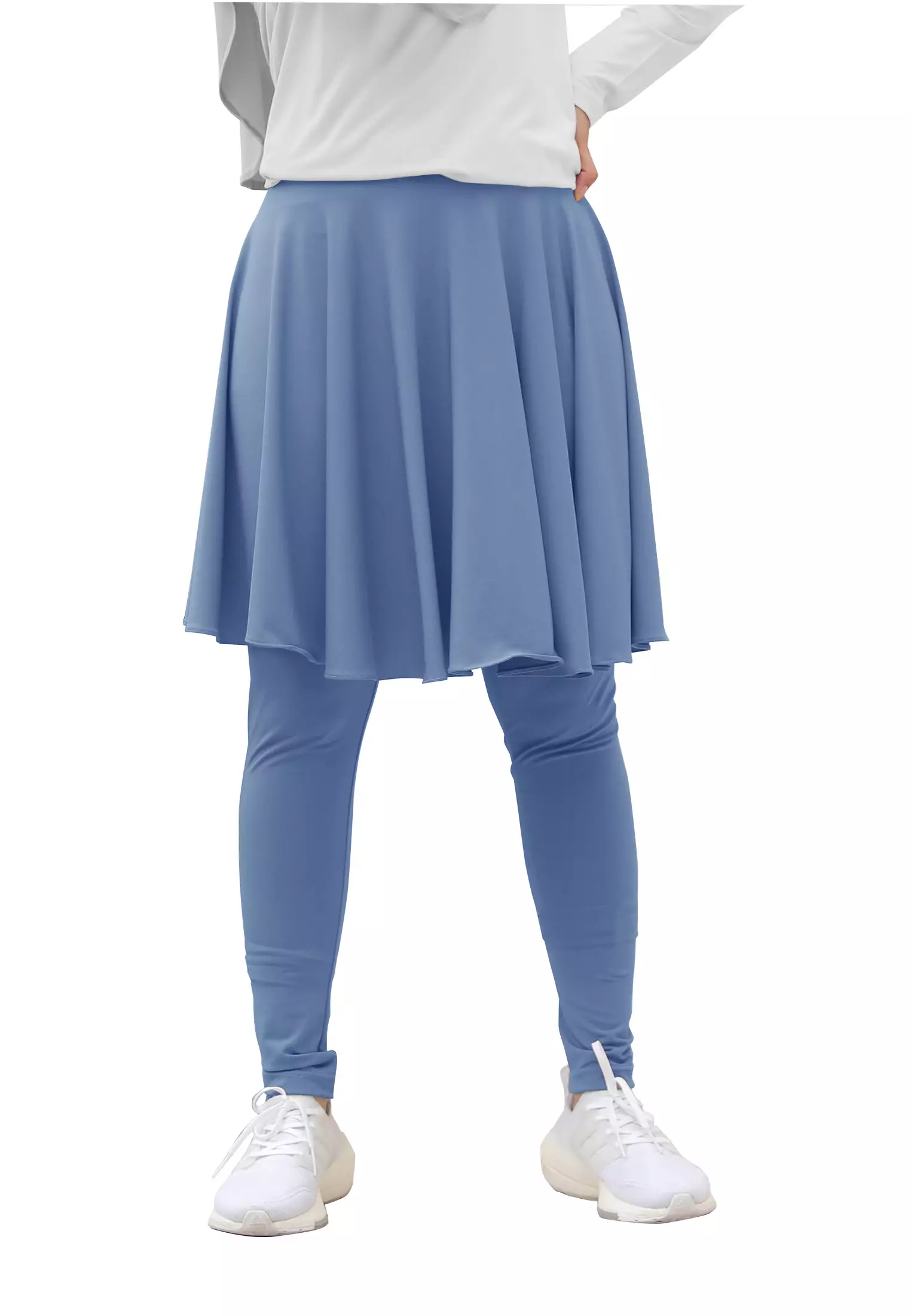 Zelena - Chahra Leggings Skirt | Celana Olahraga Legging Rok Wanita - L dan XL
