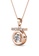 Her Jewellery gold Tangent Pendant (Rose Gold) - Made with premium grade crystals from Austria 779B2AC411B371GS_2
