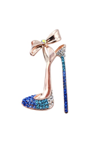Buy Kings Collection Rhinestone Bow High Heels Brooch Kchm1025 2021 Online Zalora Singapore