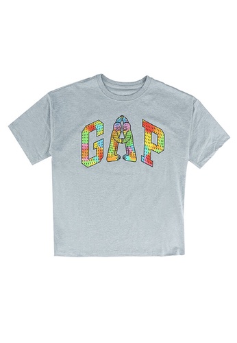 GAP grey GAP x Frank Ape Kids Graphic T-Shirt 433ECKAB32D6D4GS_1