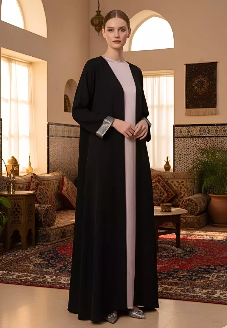 Fasha Open Abaya Set
