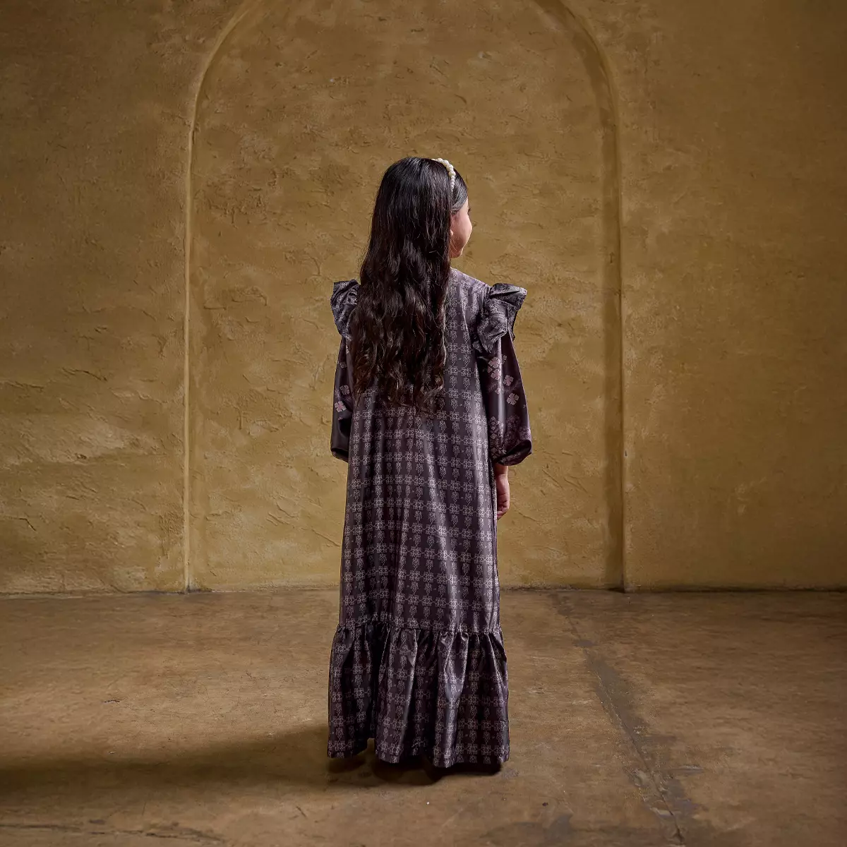 ZM Zaskia Mecca - Karuny Browny Gamis Anak Wanita - Teman Serumpun - Edisi Kamboja