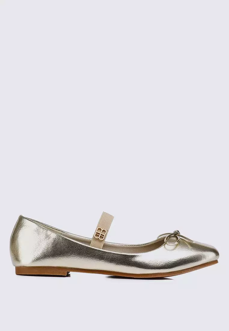 Discount on My Ballerine  shoes - SKU: My Ballerine Beyonca Comfy Ballerina In Gold