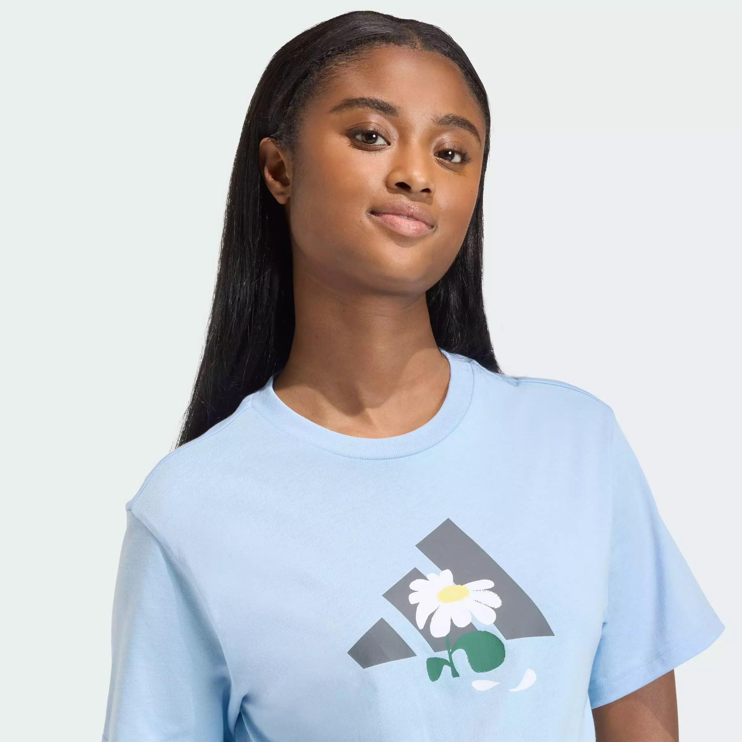 Buy ADIDAS Lifestyle SOFT SIDE GRAPHIC T-SHIRT 2 Women Blue KA5095