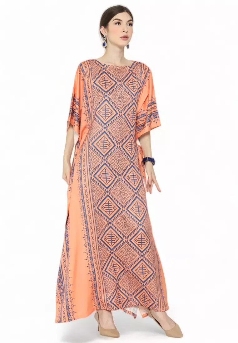 Kanzi Exclusive Short Sleeve Songket Kaftan