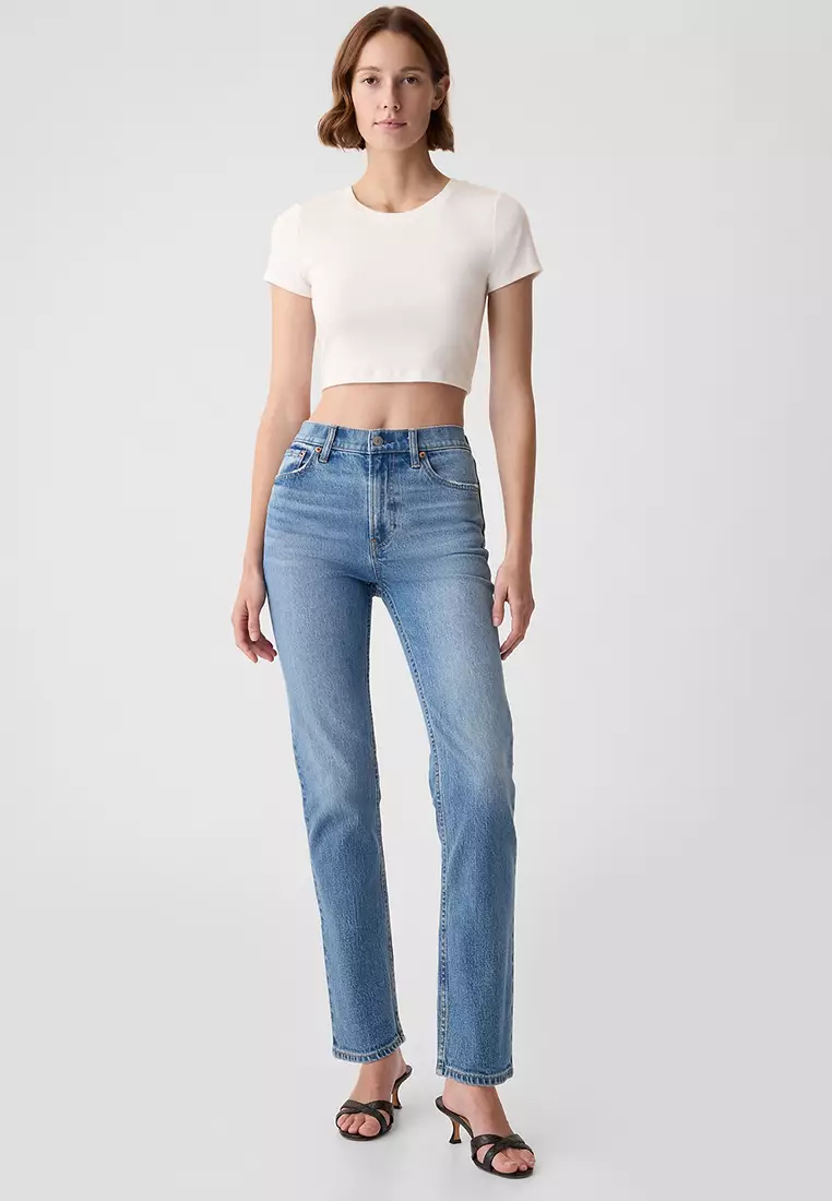 90s Straight High Rise Jeans