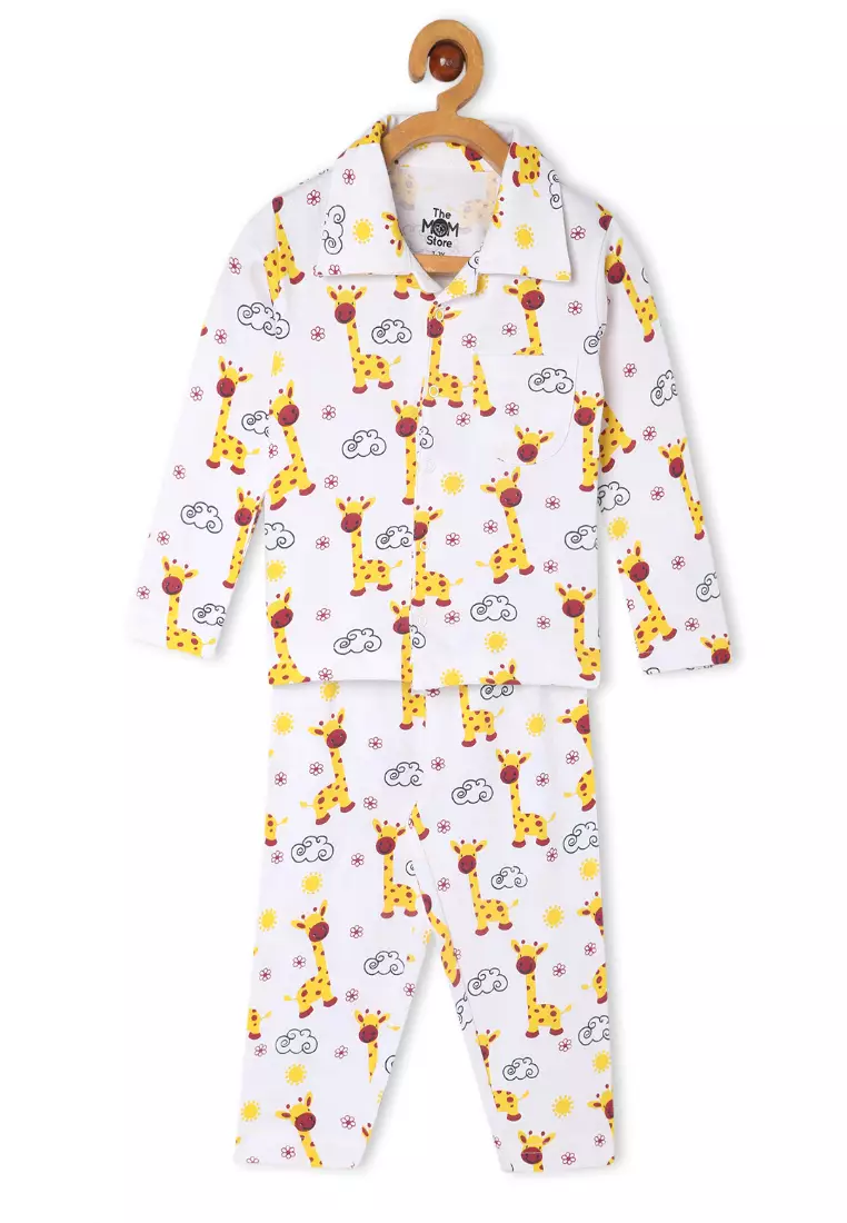 Baby And Kids Pajama Nightsuit Set - Tall as a Giraffe