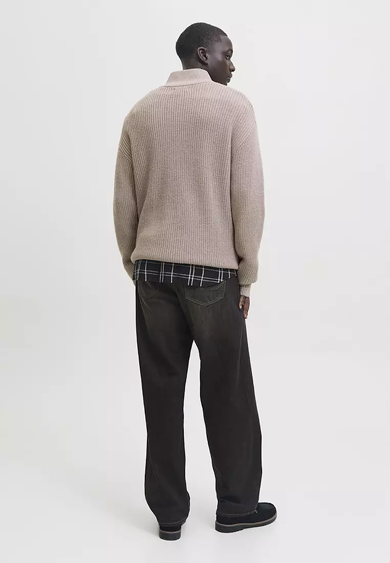 Half Zip Knit Sweater