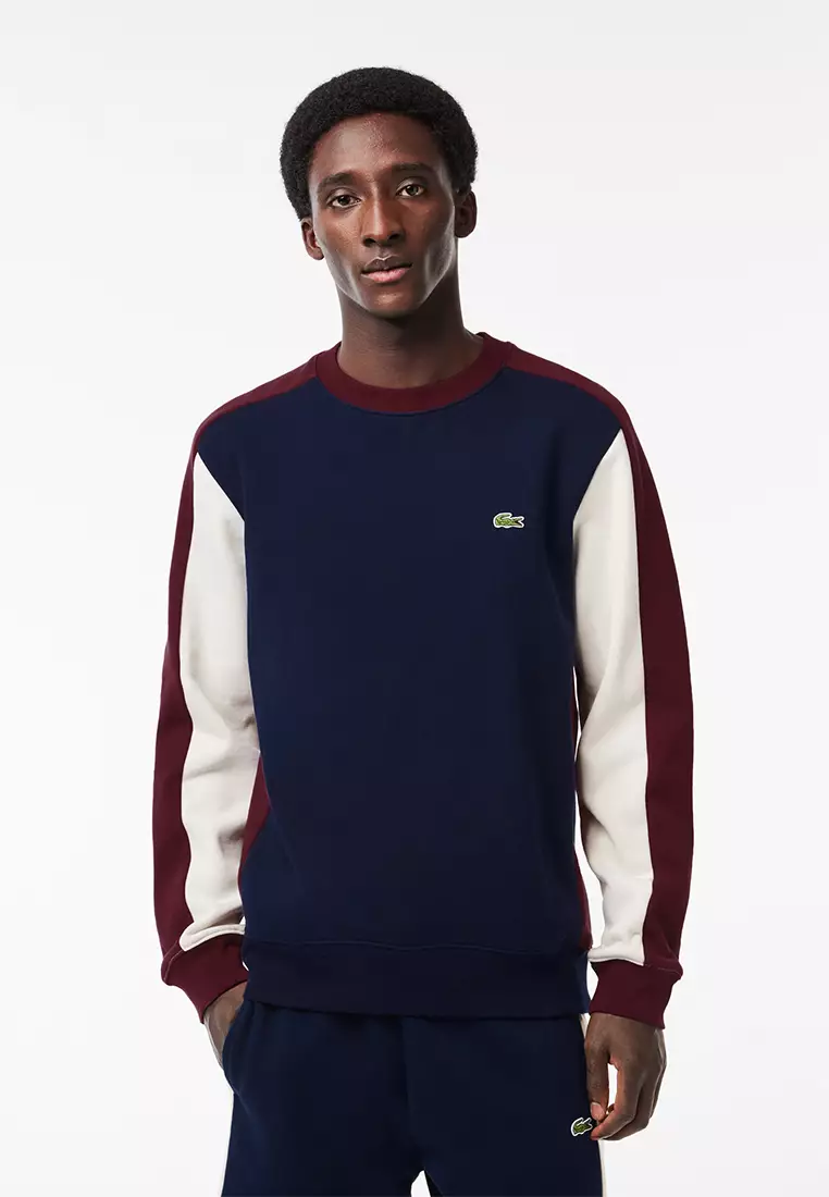 Lacoste colour block sweatshirt outlet