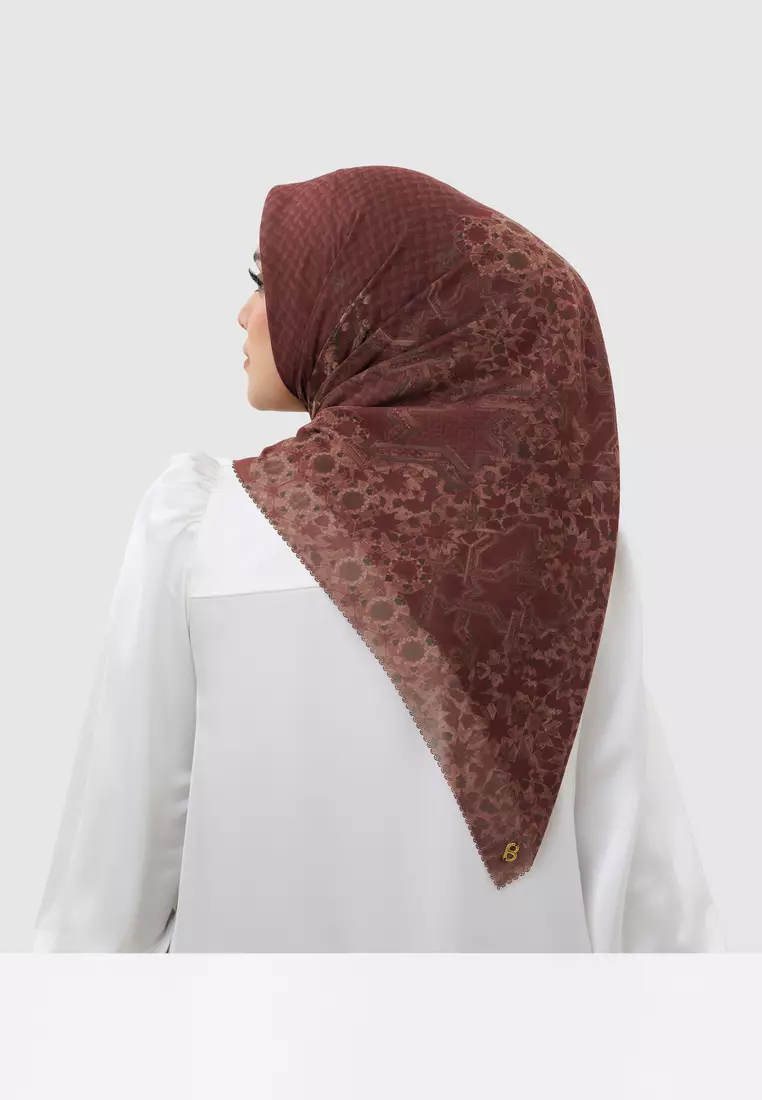 Haramain 2 Satin Square - Oud Red