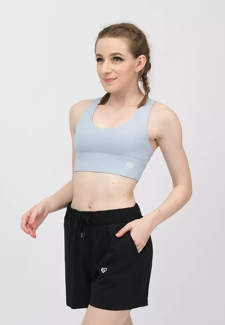 Fitwear - Sportbra Olahraga MINA CUTE MULTICROSS HOOK - BLUE