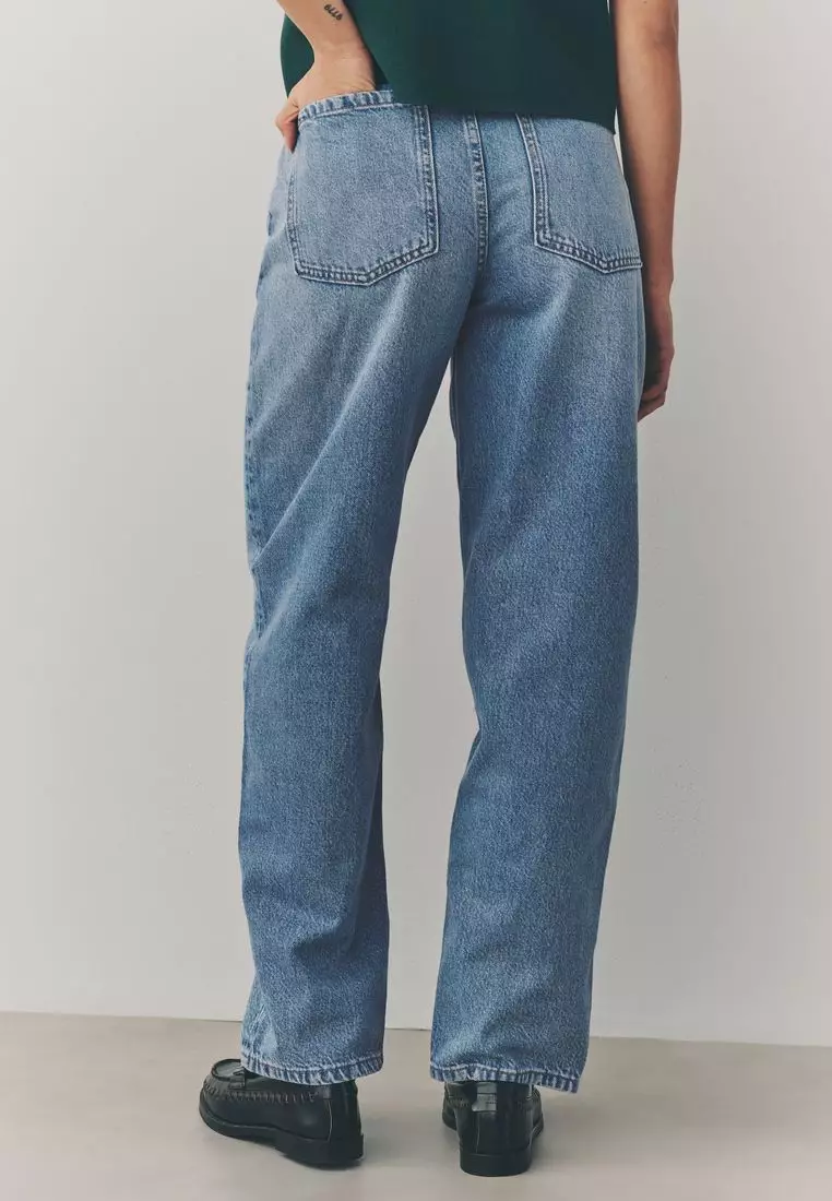 100% Cotton Barrel Leg Jeans