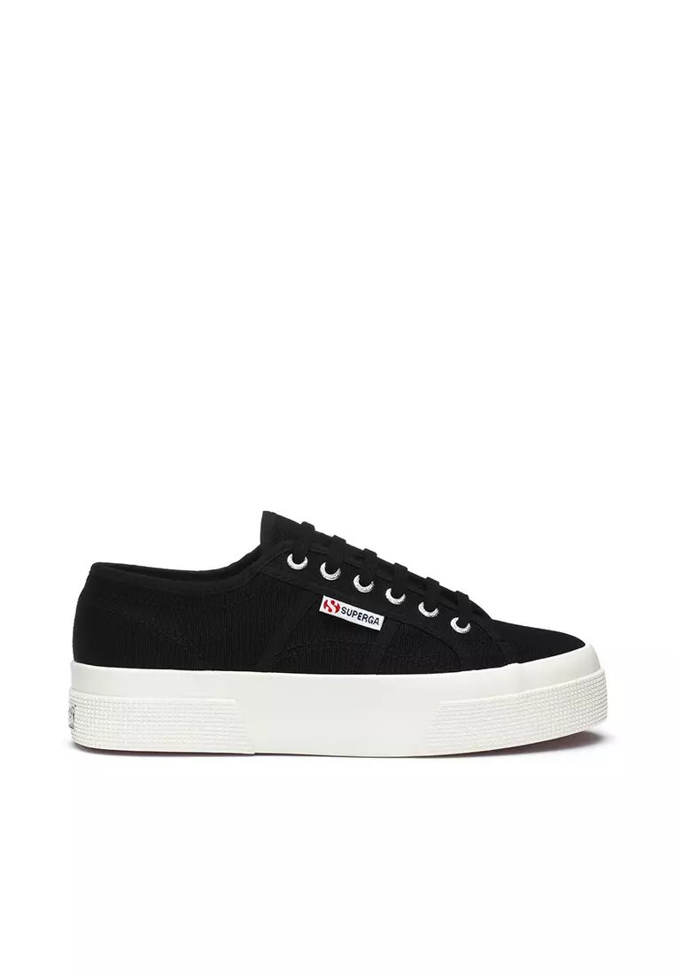 Discount on Superga  shoes - SKU: 2740 Platform Black Favorio Sneakers