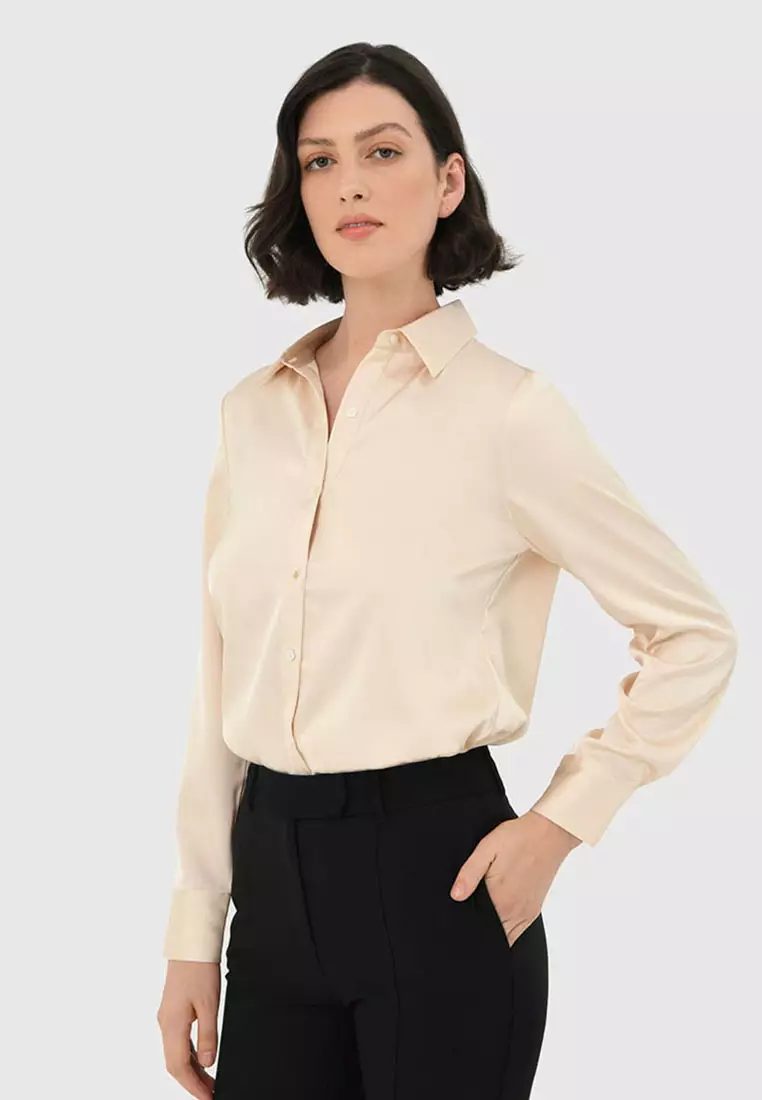 Leon Loose Fit Satin Blouse