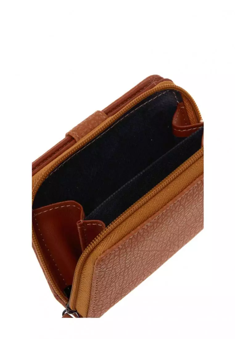 Beril Dompet Wanita Design Simple Card Wallet Premium Quality - Mocca