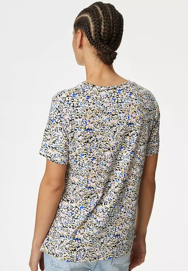 Pure Cotton Printed Pocket Top