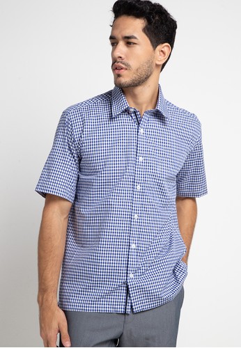 Jual Gq Men S Wear Casual Short Sleeve Shirt Original Zalora Indonesia