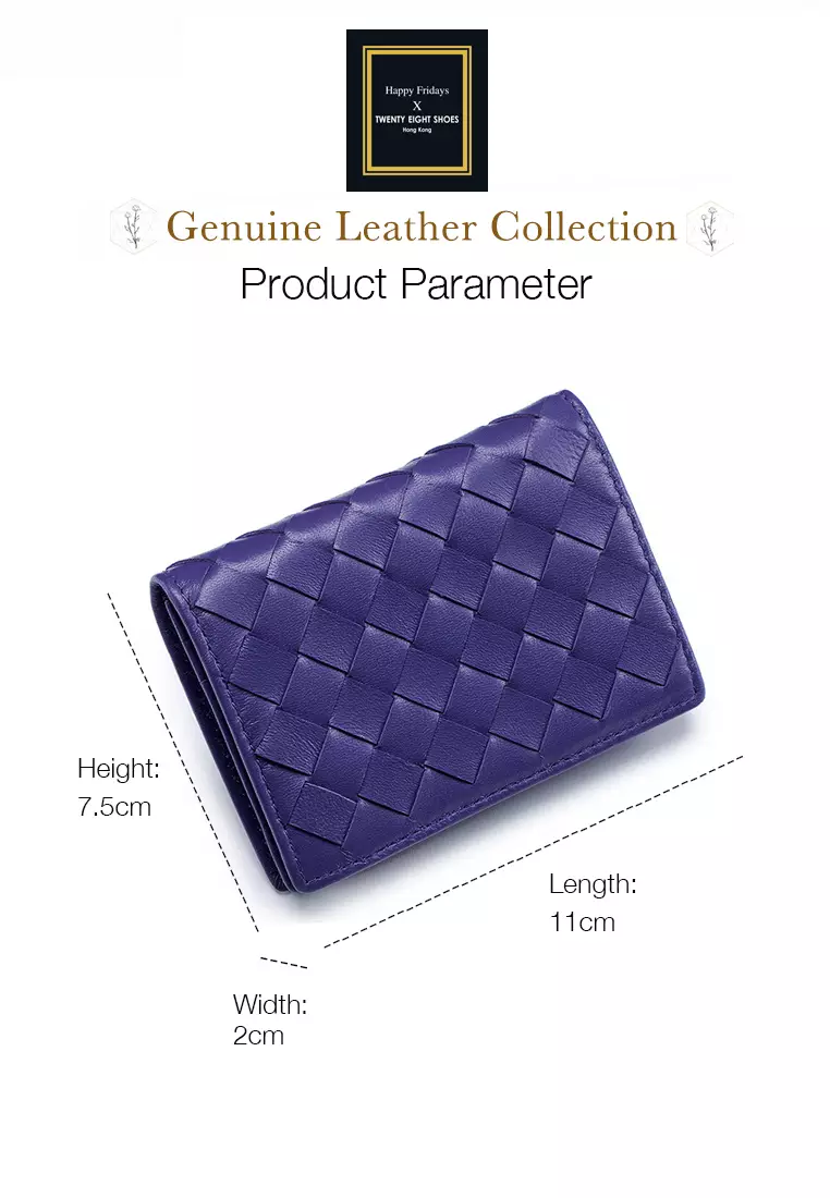 Weave Sheepskin Card Holder Purse JW AN-8822