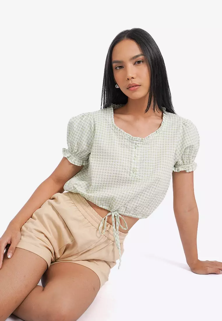 Sweetheart Button Up Blouse