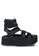 Rag & CO. black Gladiator Platform Leather Sandal Rag & Co X 78AFCSH6B8CC93GS_1