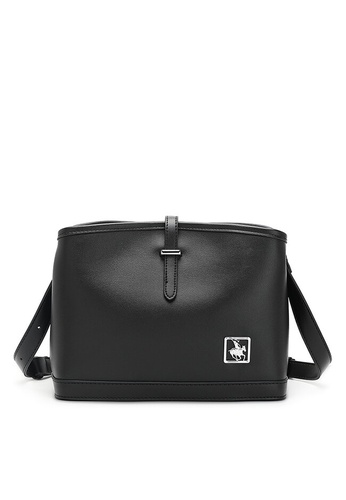 Swiss Polo black Faux Leather Sling Bag 0363EACCBF68E7GS_1