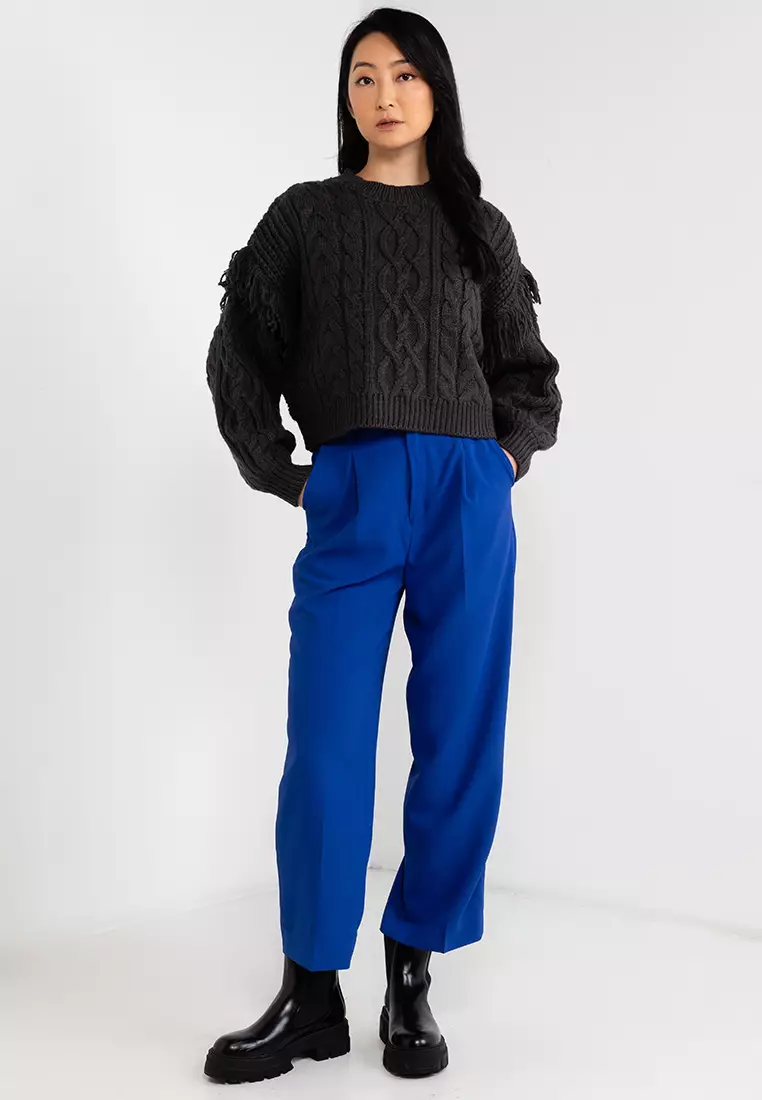 Buy LOWRYS FARM Side Button Wide Leg Pants 2026 Online | ZALORA display picture 1