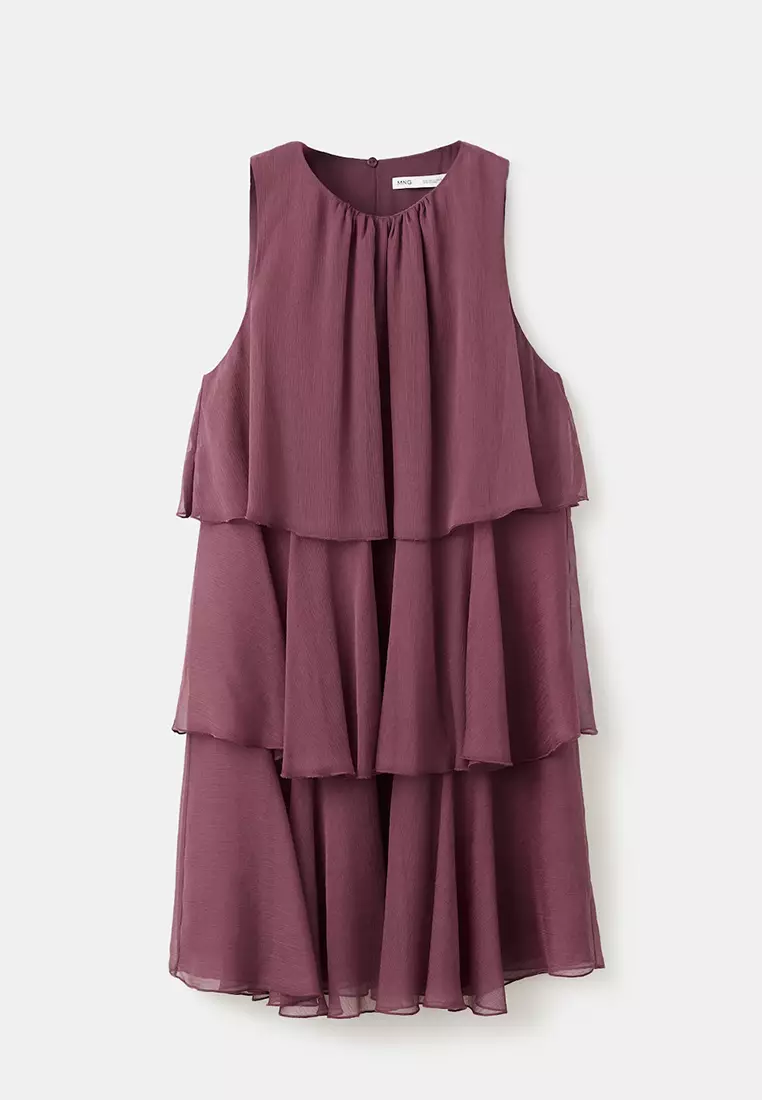 Ruffled Draped Dress