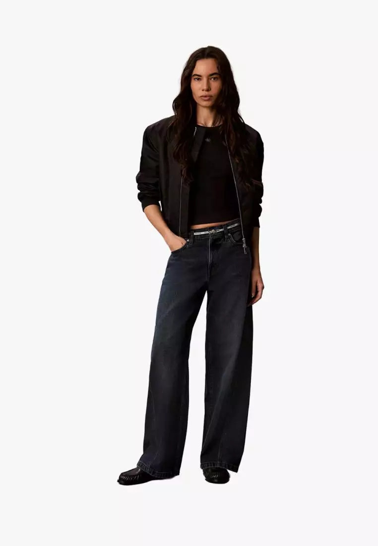 Jual Calvin Klein Calvin Klein - Twisted Low Rise Baggy Jeans Original ...