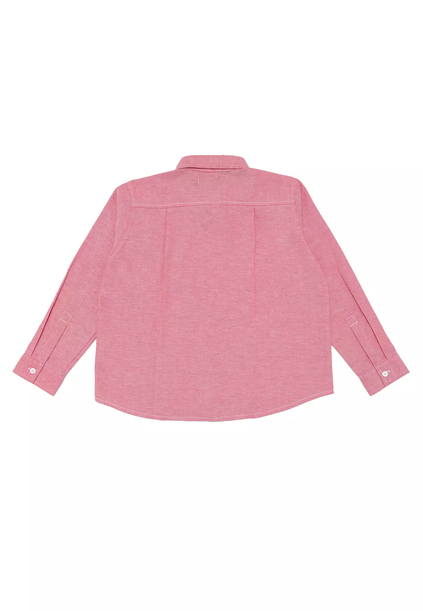 Kemeja Anak Perempuan Lengan Panjang Chambray Merah MARVELLOUS