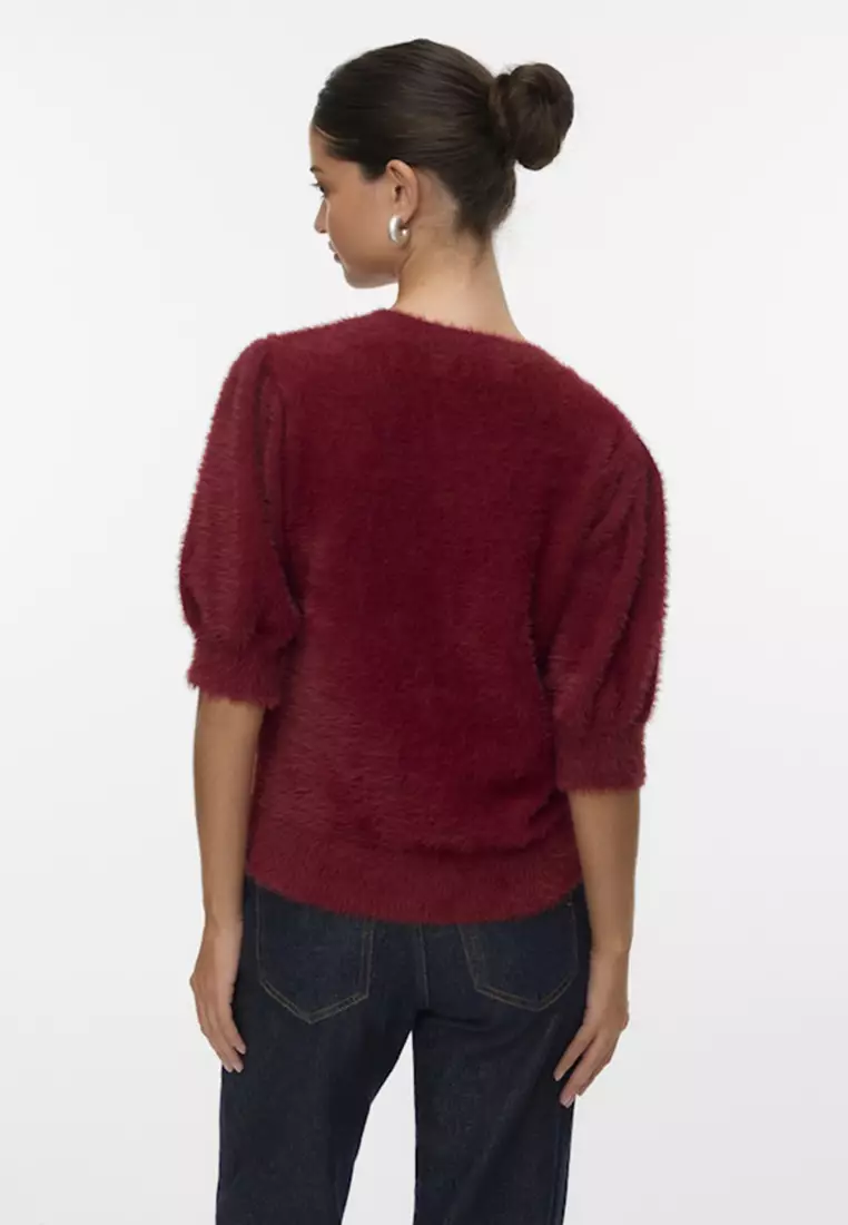 Half Sleeve Crew Neck Sweater