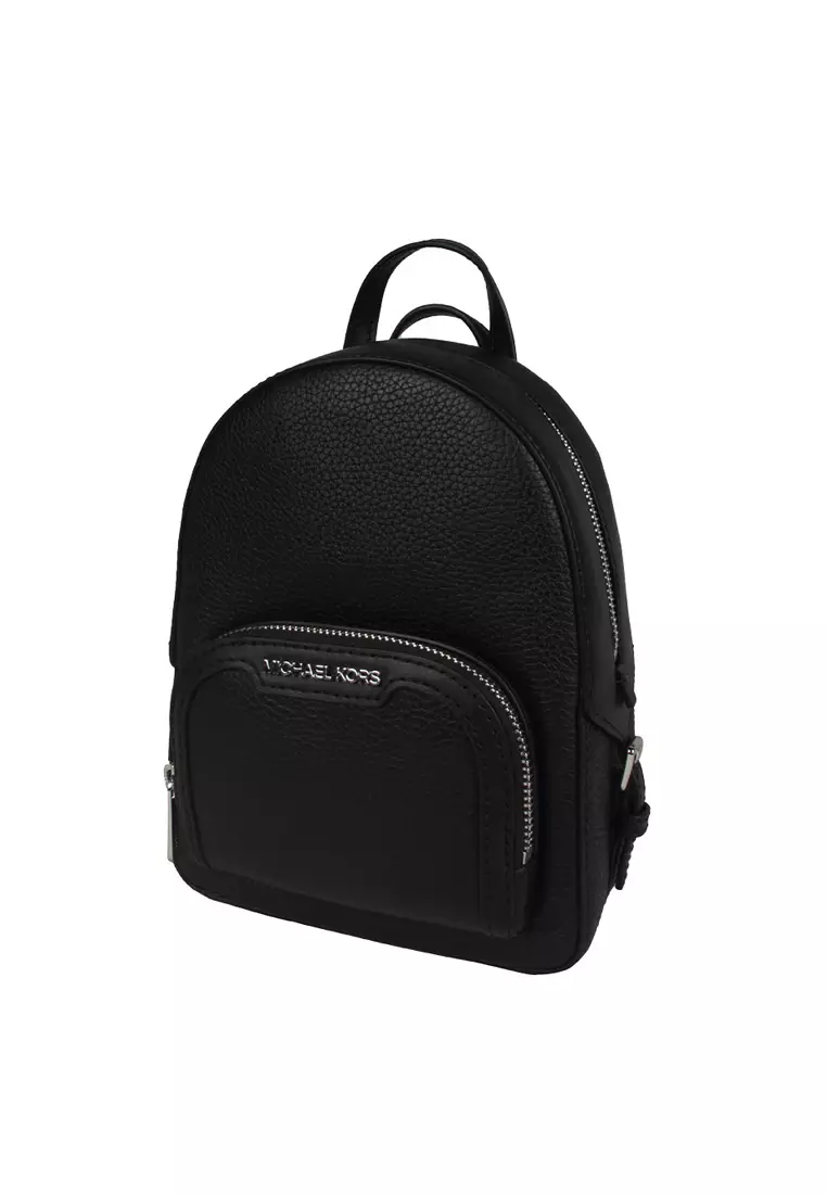 Jaycee Medium Pebbled Leather Backpack in Black 35T2S8TB1L