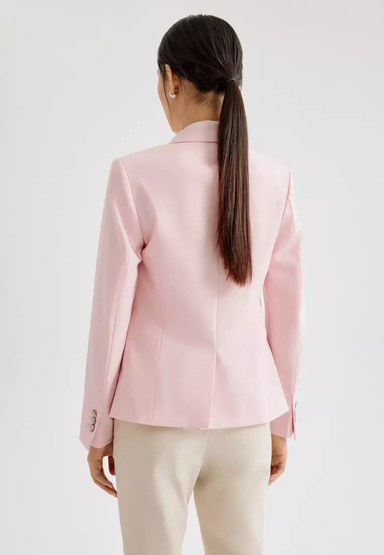 長袖修身西裝外套