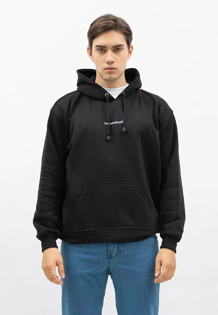 Houseofcuff Jaket Jumper Hoodie Sweater Hitam Motif Peta Indonesia