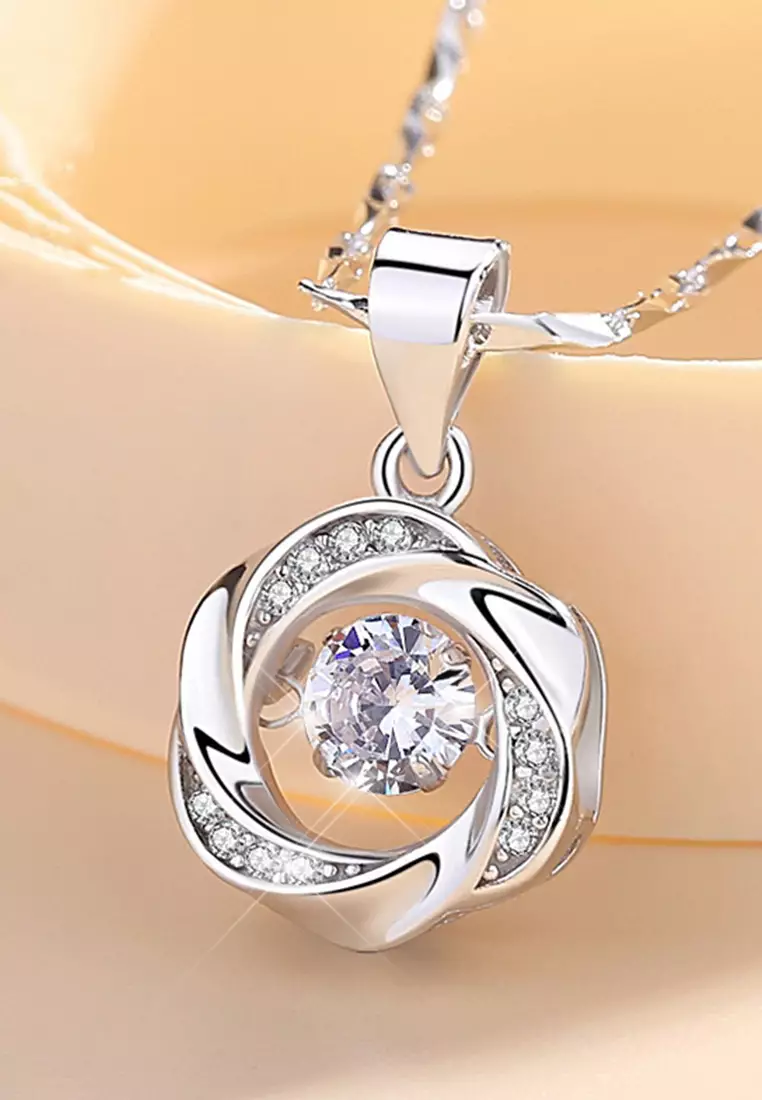 Kalung Wanita Necklace Jewellery Kalung Wanita Permata Perhiasan Cewek Wedding Tunangan Gift