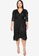 Vero Moda black Plus Size Lisa 3/4 Sleeveless Wrap Dress 4F479AAB244060GS_4