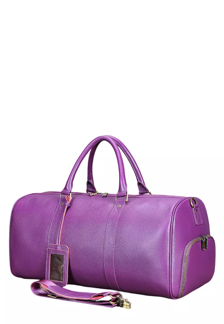 Buy Lara Leather Short-Distance Travel Bag For Women, Large