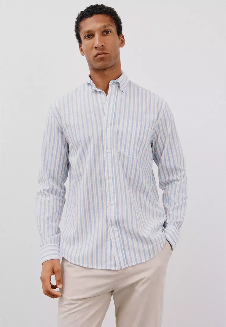 Flame striped shirt