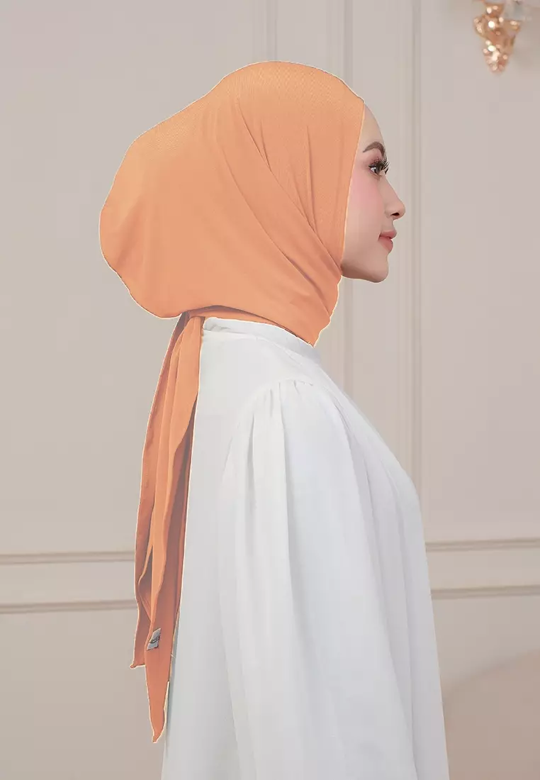 HIJAB INSTAN QIARA - SOFT ORANGE
