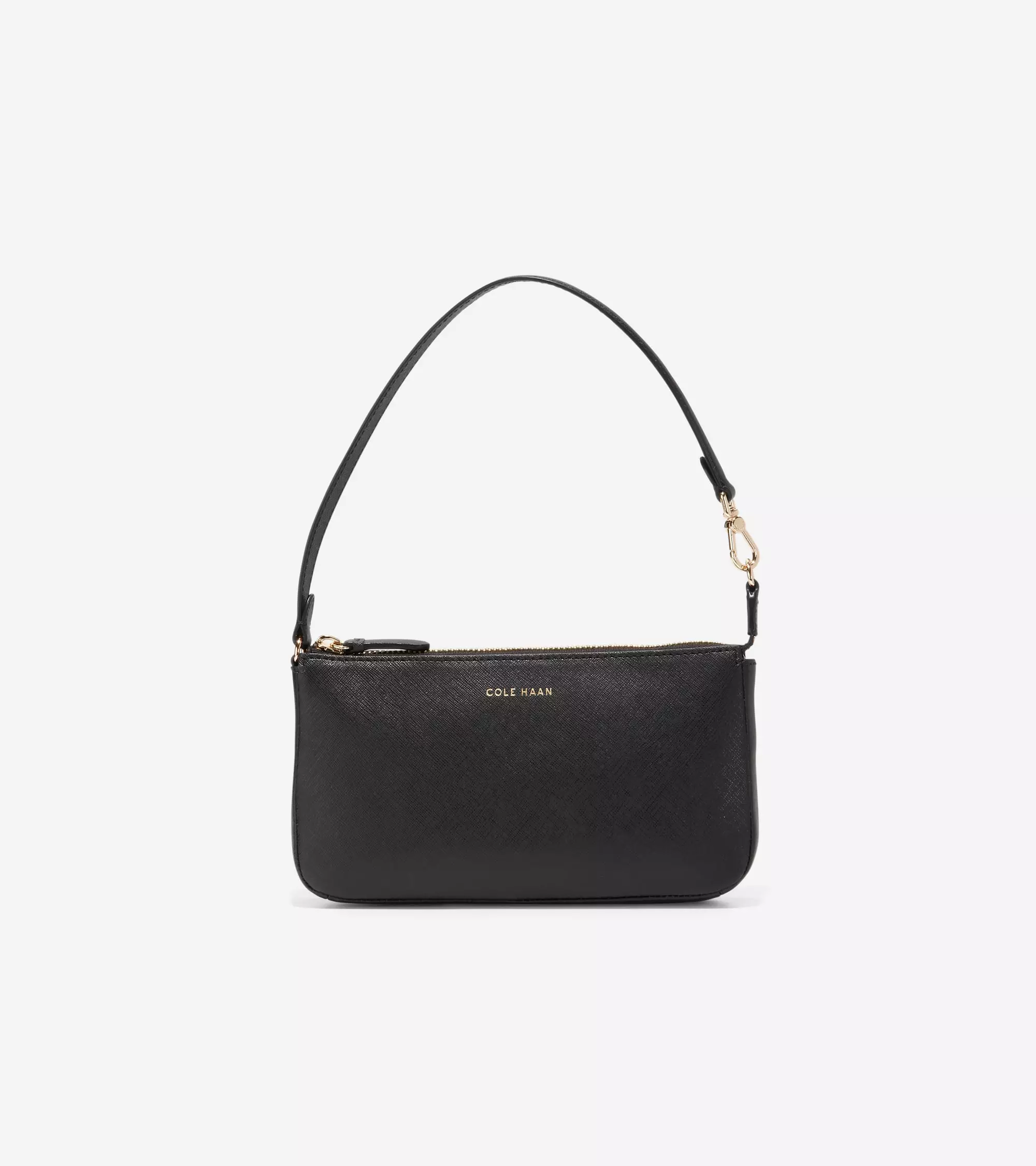 Cole Haan | Bags | Cole Haan Wristlet Zip Pouch In Metallic Silver