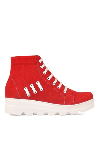 Cbr Six Women Boot Casual Shoes Rnc 022 - Red