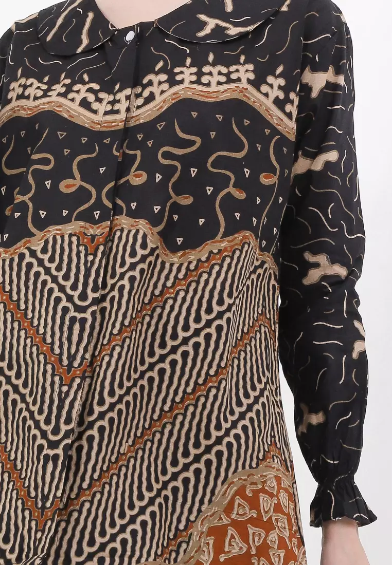 Meylika Blouse Batik Premium Wanita Casual Modern