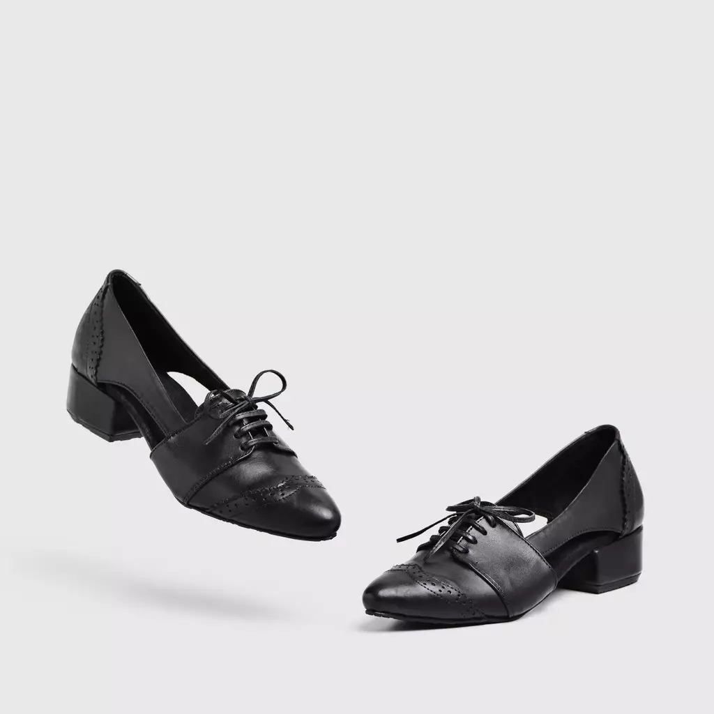 Hemera Mini Heels Genuine Leather Black