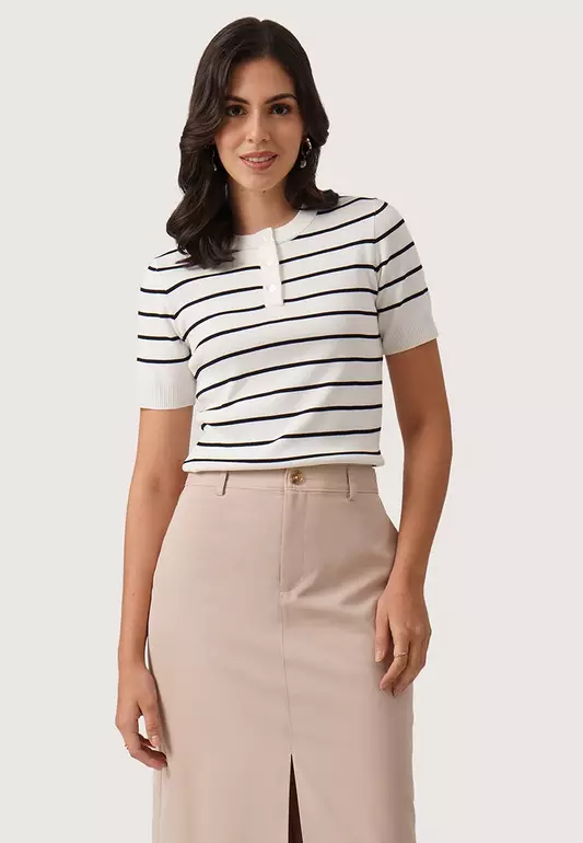 Henley Knit Top