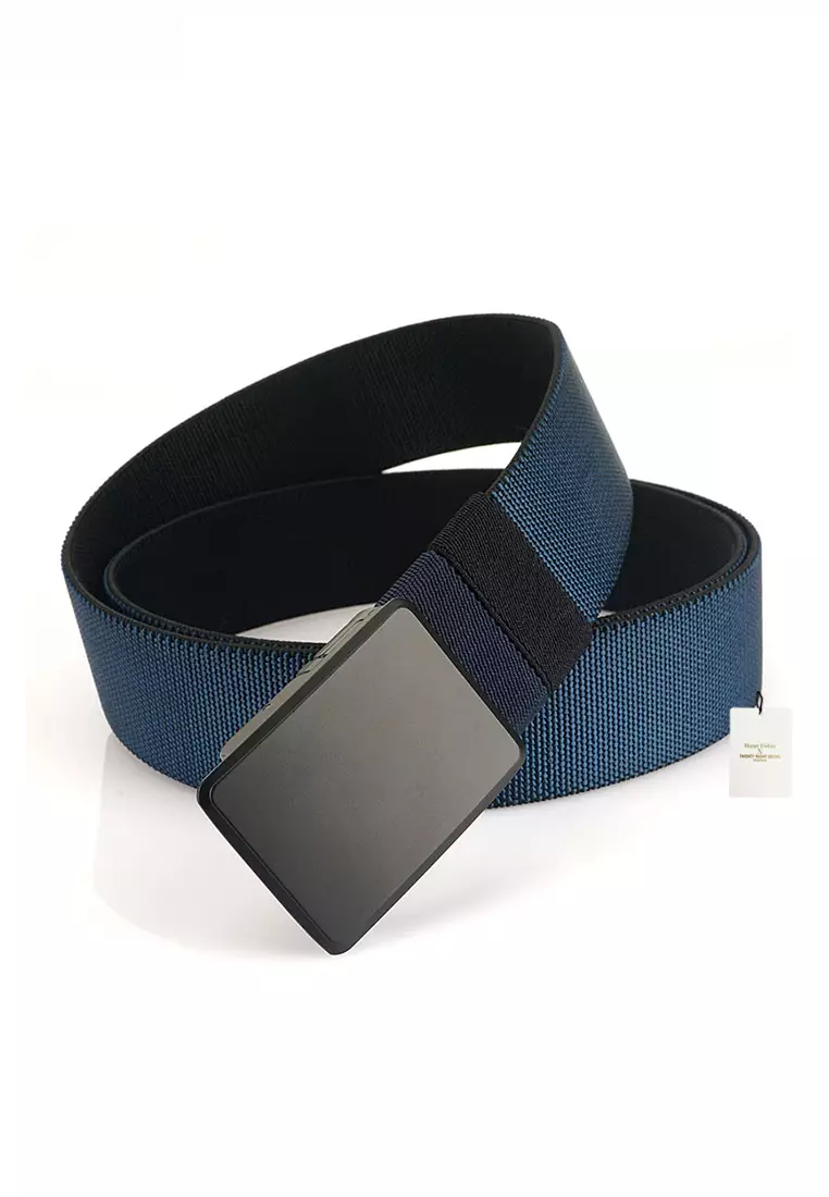 Nylon belt with outlet metal buckle