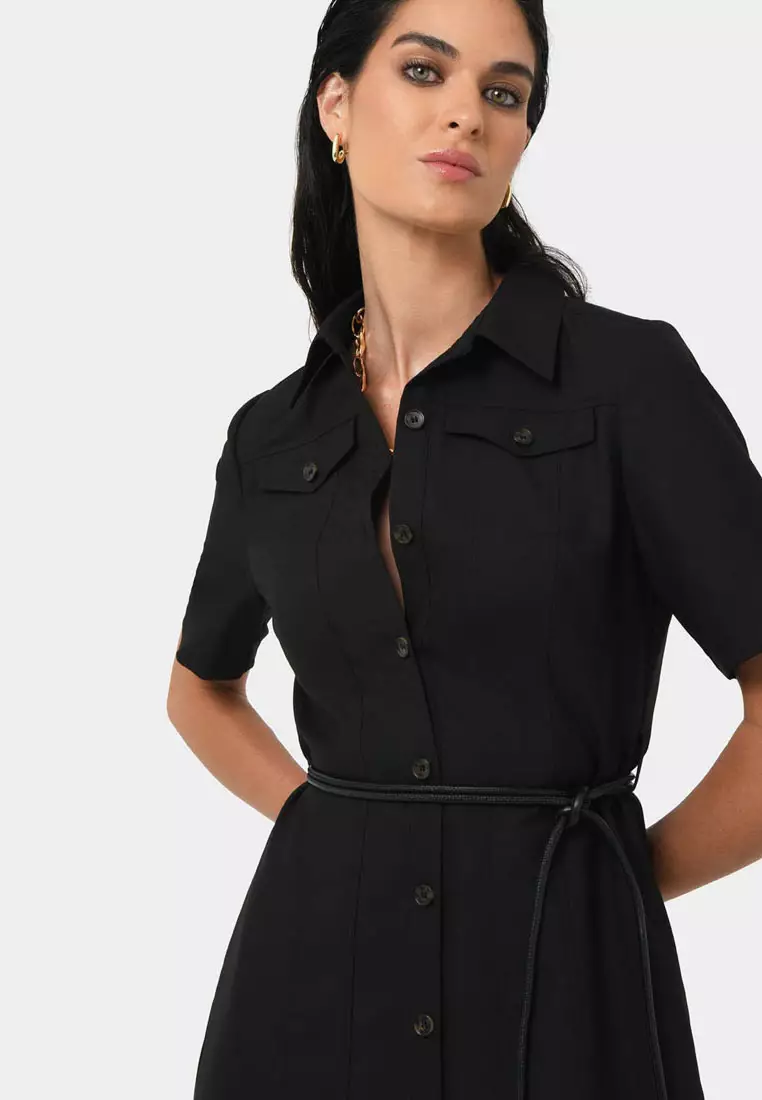 Amera Belted Utility Dress